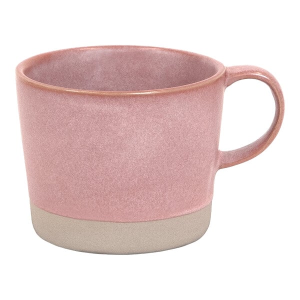 Front of the House Mezze® 12 oz. Guava Two-Tone Porcelain Cup - 12/Case