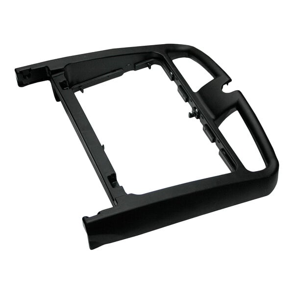 A black replacement handle for select Rubbermaid carts.