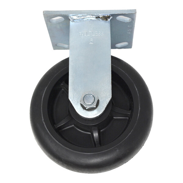Rubbermaid® FG7931L30000 6" Rigid Plate Caster for Select Rubbermaid® Platform Trucks - 2/Case