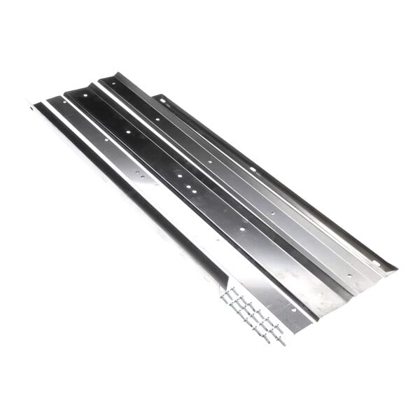 A set of metal strips and screws from the Blodgett 59272 Kit, Gasket Dfg50.