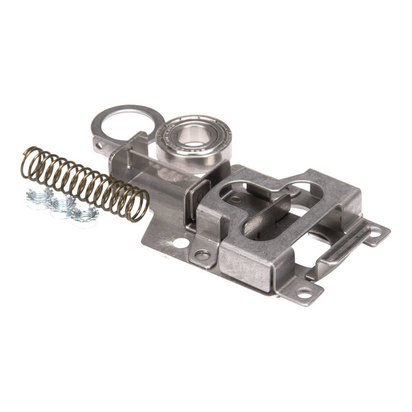 A metal drive side rear bearing assembly with a spring and mounting hardware.