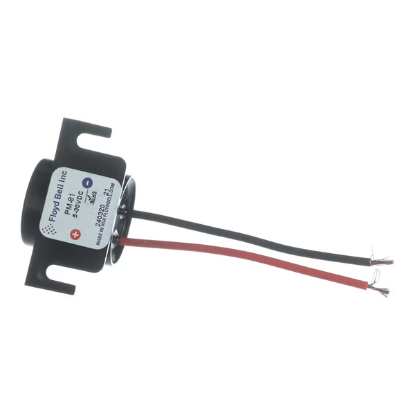 A small electronic buzzer with two exposed wires, designed for remote use in appliances.