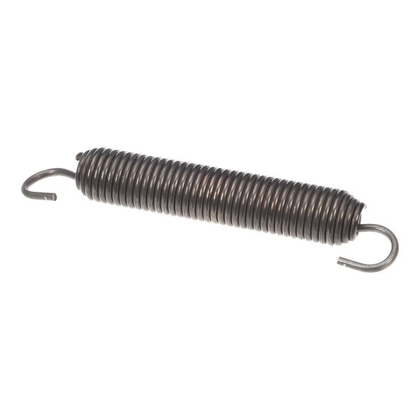 A metal extension spring with hooks on both ends.