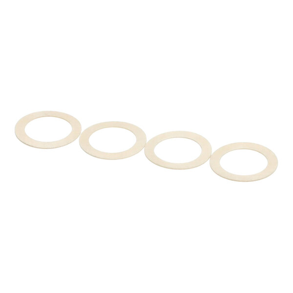 A set of four flat, circular spacers from the Antunes 7001389 Spacer Kit.