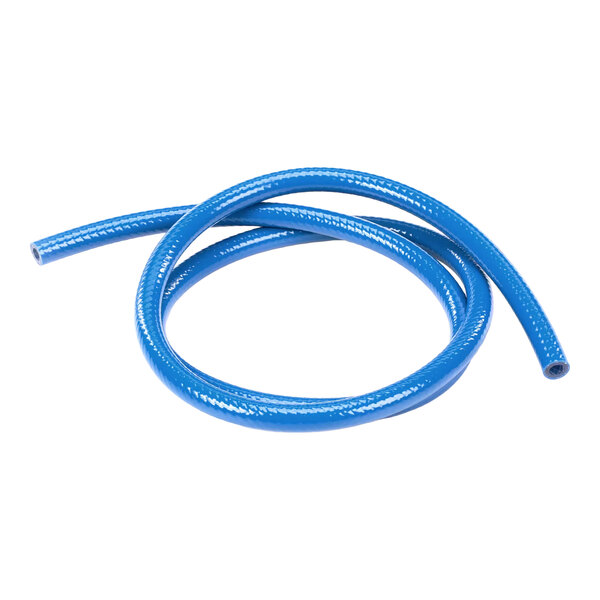 A blue suction hose used for rinse aid applications.