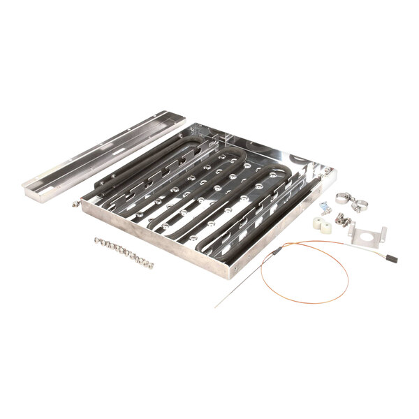 An Antunes 7001012 upper infrared heater kit with various metal components and accessories.