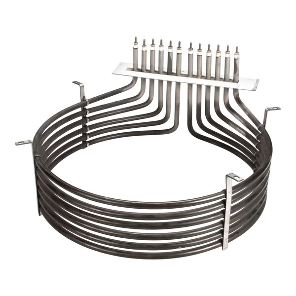 A circular metal heating element kit with multiple connectors and a mounting plate, designed for Blodgett ovens.