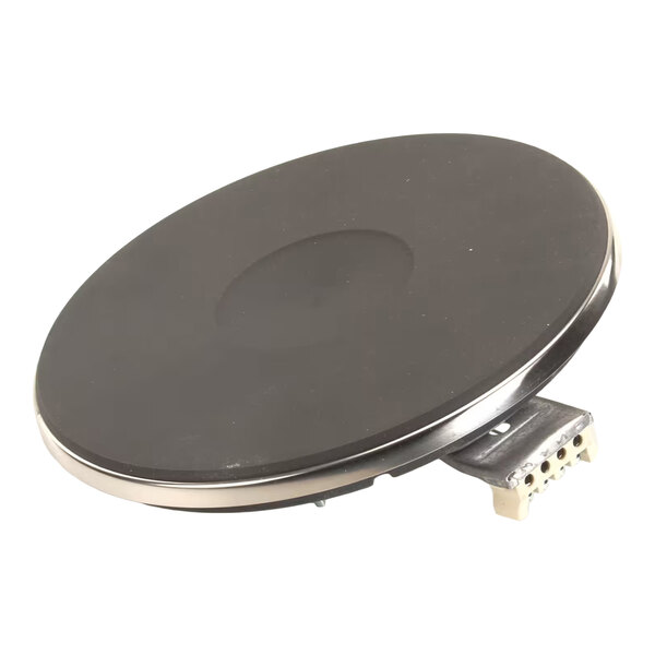 A round electric hotplate for cooking appliances.