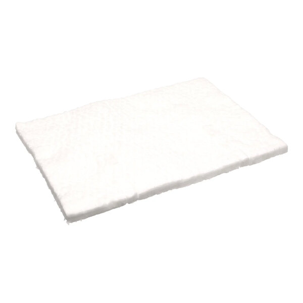 A rectangular piece of white platen insulation.