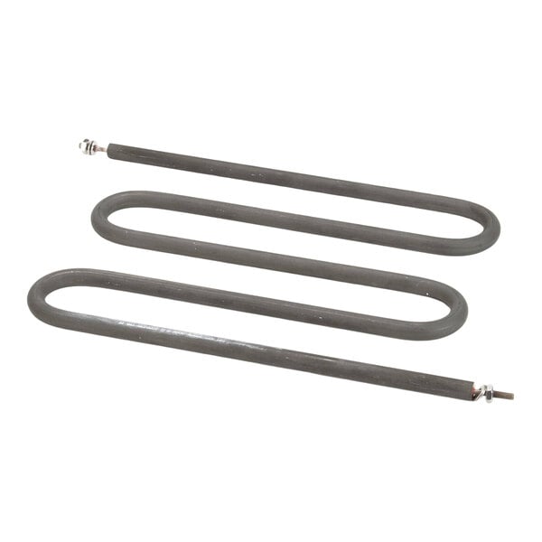 A metal heating element for a commercial food appliance.