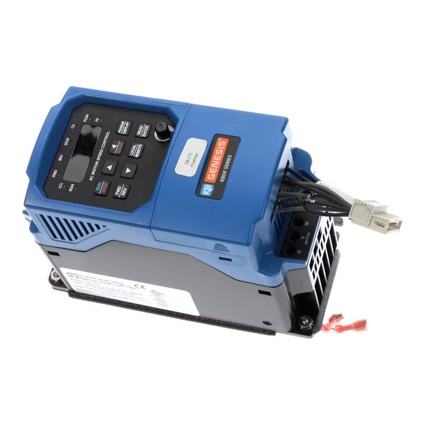 An AC motor speed control inverter with a blue and black casing, labeled Genesis, designed for Blodgett equipment.