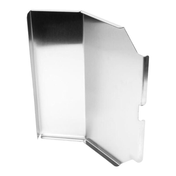 A stainless steel bun chute used for dispensing buns in food service settings.