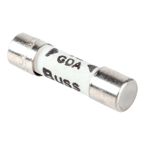 A cylindrical ceramic fuse with metal end caps, rated at 4A 250V.
