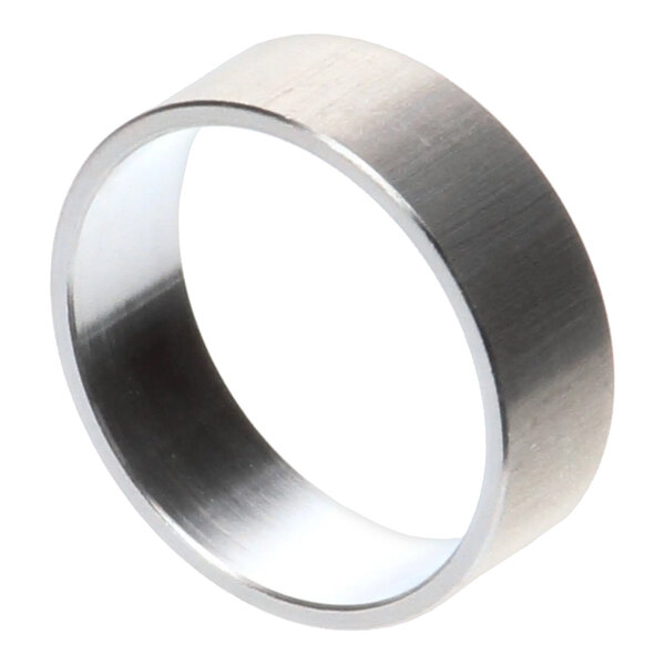 A plain metal bearing spacer ring.