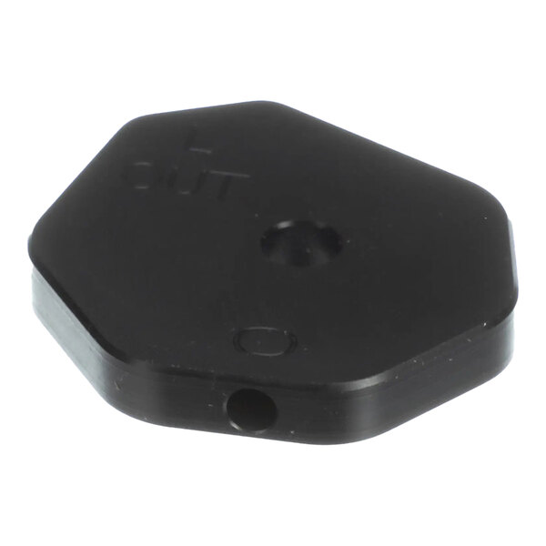 A black, hexagonal plastic cam compression part from the Antunes 7001975 kit.