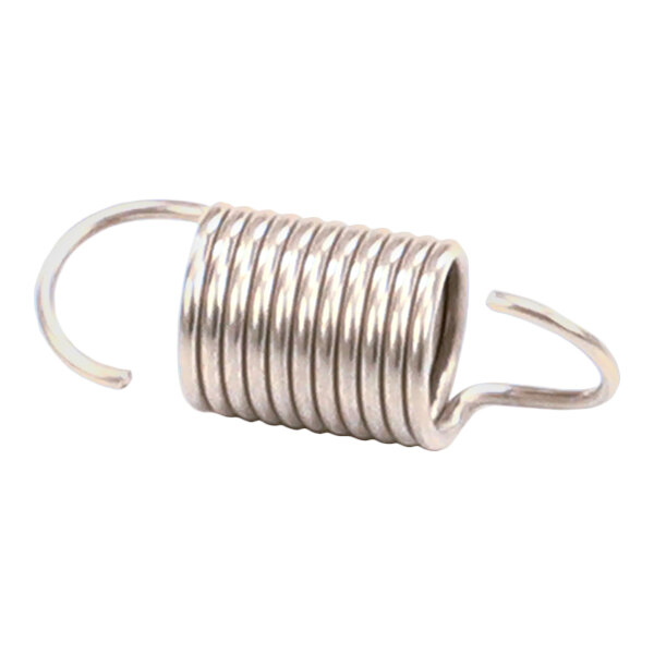 An Antunes 0600162 metal extension spring with hooks on both ends.