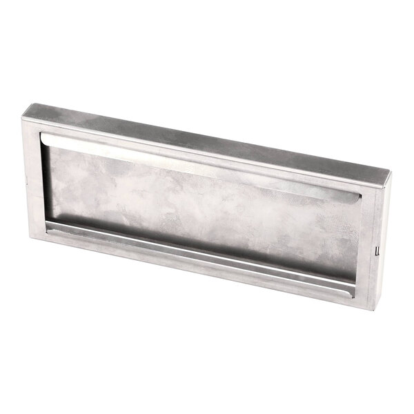 A rectangular metal baffle kit.