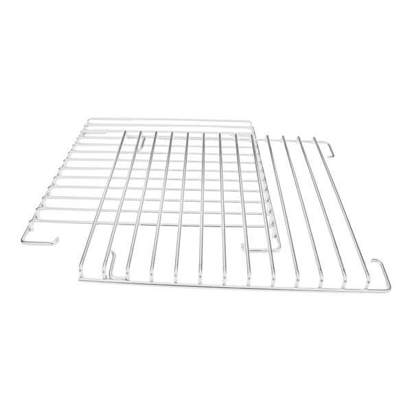 A set of two metal rack supports for ovens or similar appliances.