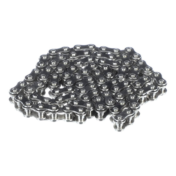 A metal chain drive kit for mechanical equipment.