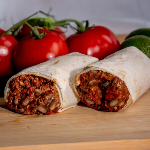 Tres Picosos Taco Beef Burrito 8 oz. - 12/Case