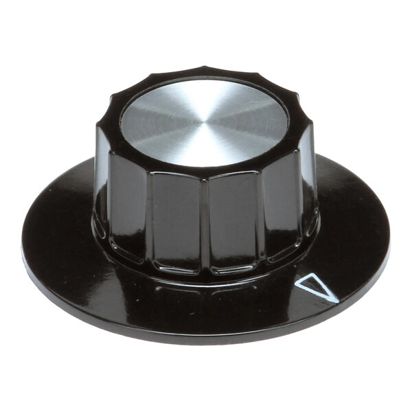 A black and silver control knob for a 4-position Ego switch.