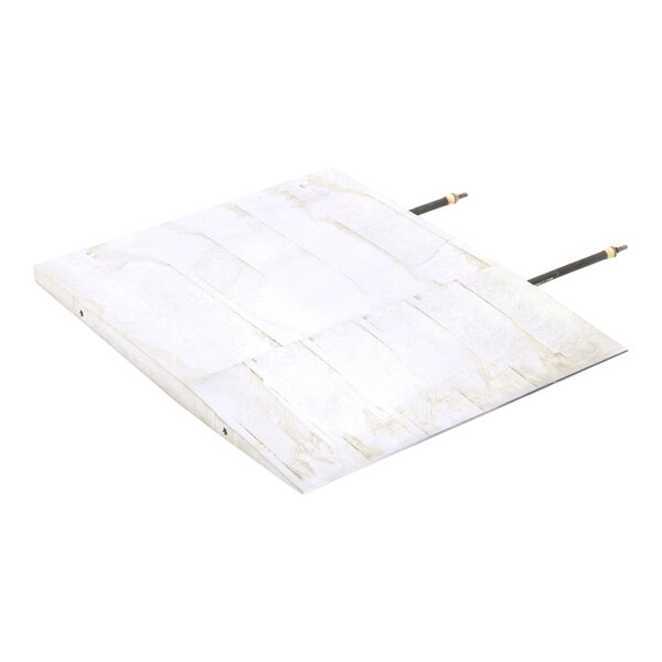 A rectangular metal platen kit with a slightly worn white finish and two protruding rods, designed for use with Antunes VCT-20/25/50 equipment.