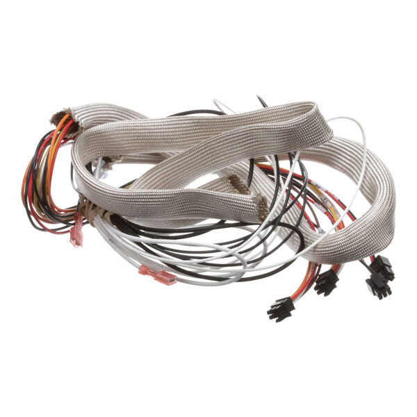 A bundled undercarriage wire kit with multiple colored wires and connectors.