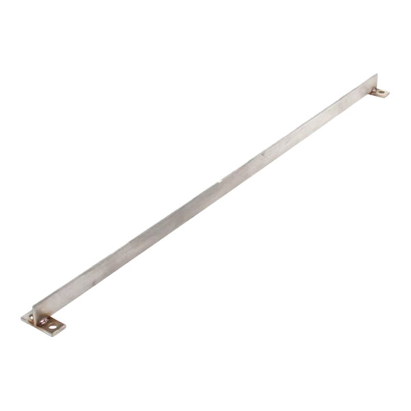 A metal bracket used as a grate support.