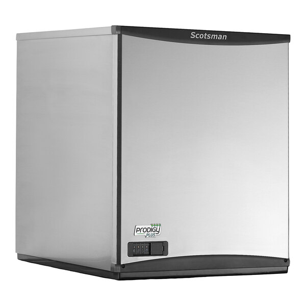 A stainless steel Scotsman Prodigy Plus Series water-cooled flake ice machine.