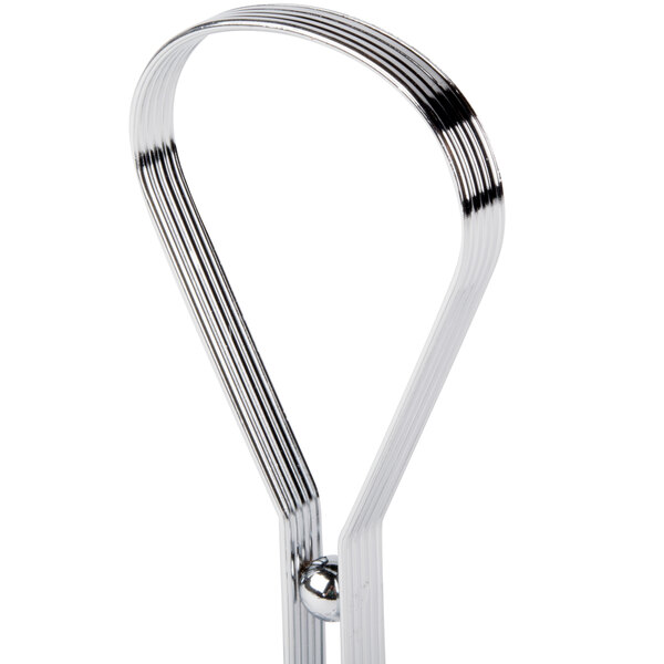 Tablecraft Modern Sets 3/8" x 8 1/2" x 3 7/8" Oil and Vinegar Cruet Chrome Rack - 6/Case