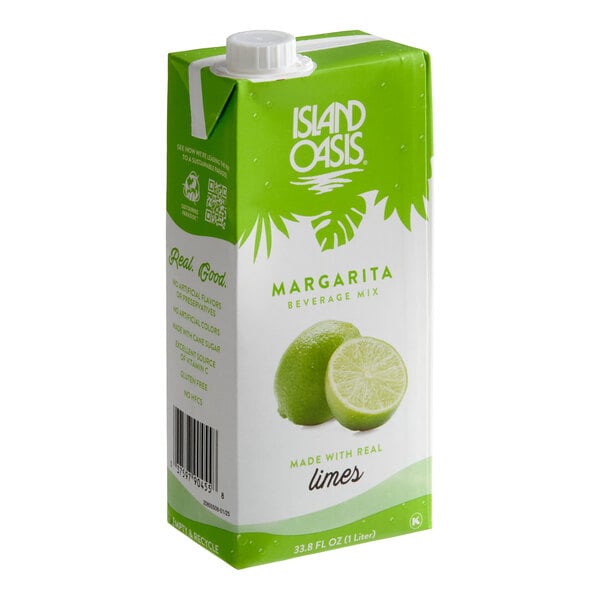Island Oasis Margarita Beverage Mix 1 Liter - 12/Case