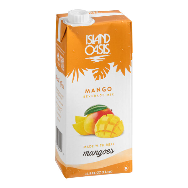 Island Oasis Mango Beverage Mix 1 Liter - 12/Case