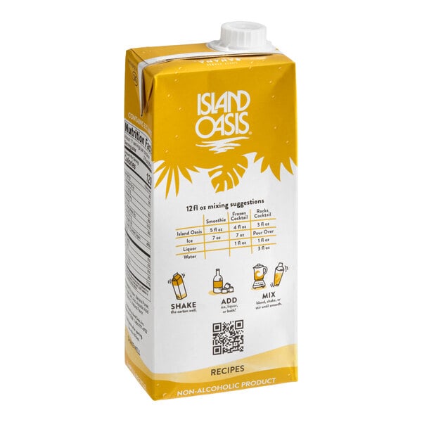 Island Oasis Banana Beverage Mix 1 Liter