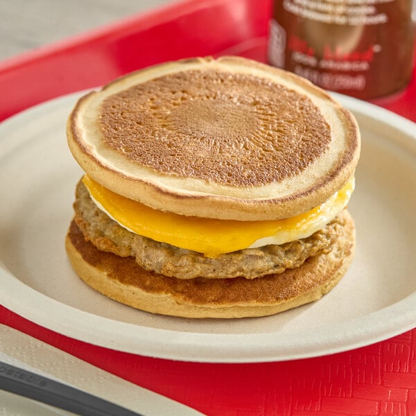 Mason Dixie Sausage, Egg, and Cheese Pancake Breakfast Sandwich 5.2 oz. - 12/Case