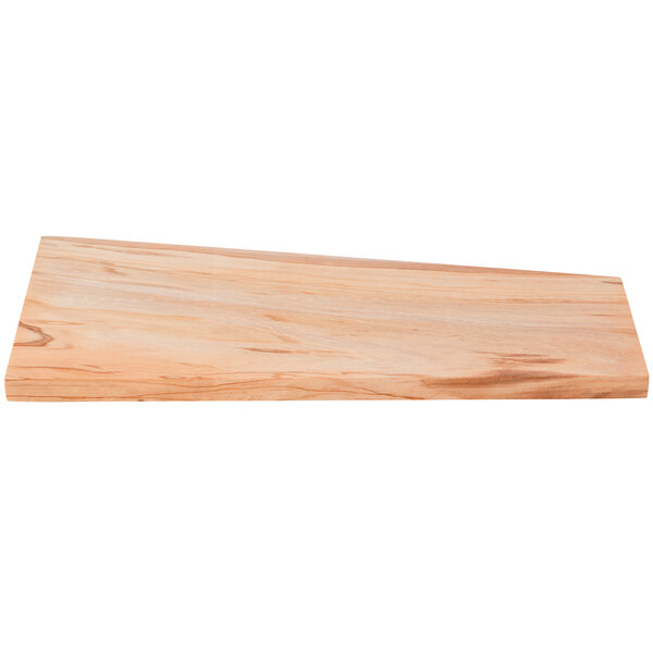 American Metalcraft 18" x 9 1/8" Trapezoidal Olive Wood Serving Board - 6/Case