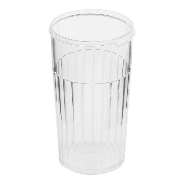 American Metalcraft 12 oz. Clear Tapered Plastic Shaker Base - 24/Case
