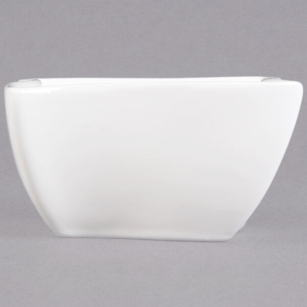 American Metalcraft Squavy 4.75 Qt. Square White Wavy Porcelain Bowl - 4/Case