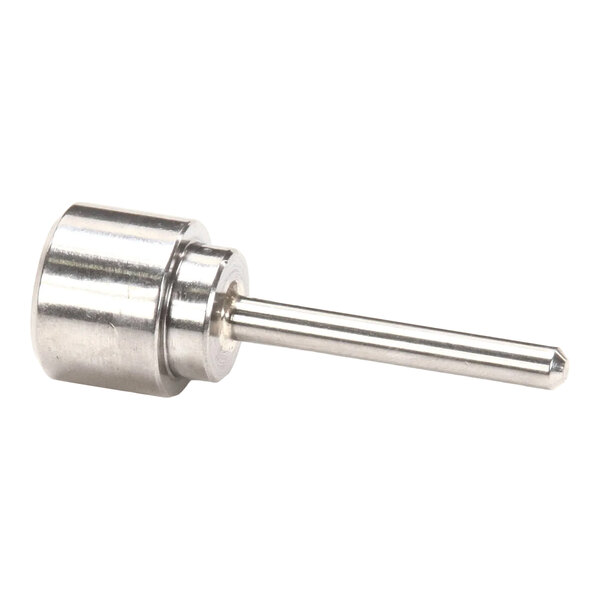 A metal valve handle pin with a cylindrical head and a straight shaft.