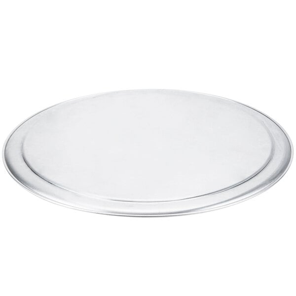 An American Metalcraft round silver pizza pan.