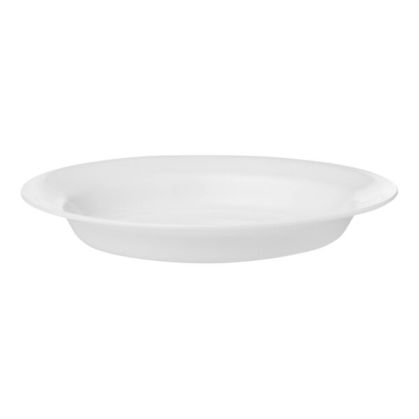 Corelle Essentials Coupe 15 oz. Round Glass Bright White Rimmed Pasta Bowl - 24/Case