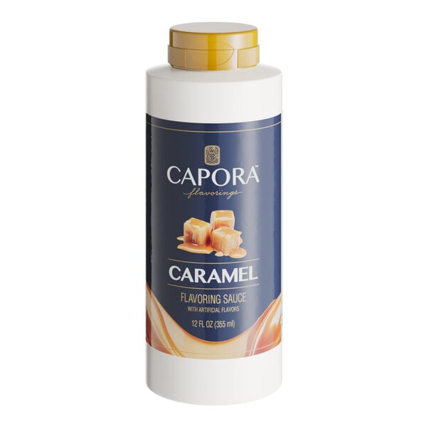 Capora Caramel Flavoring Sauce 12 fl. oz. - 6/Case