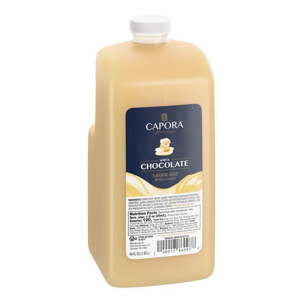 Capora White Chocolate Flavoring Sauce 64 fl. oz.