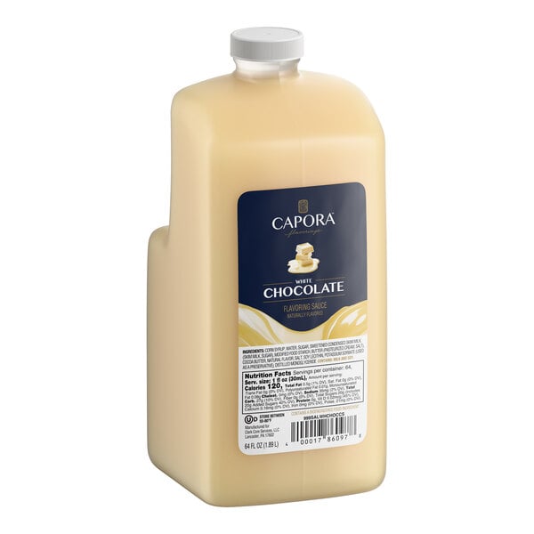 Capora White Chocolate Flavoring Sauce 64 fl. oz.