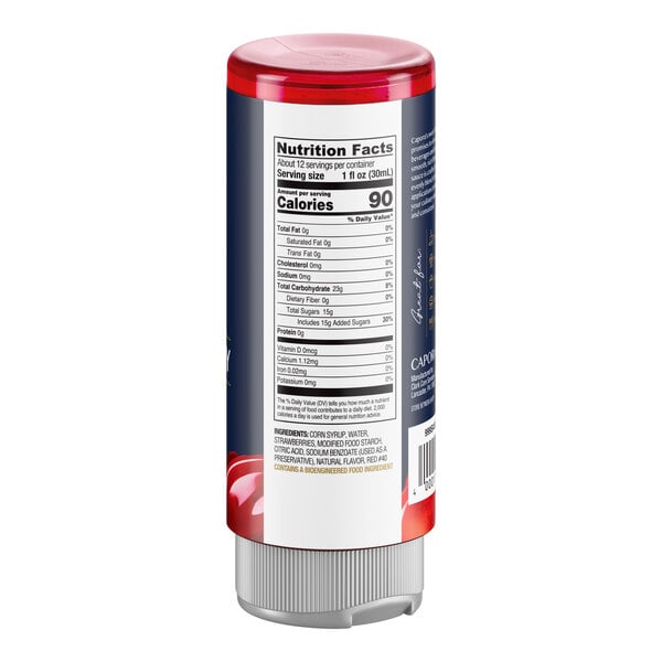 Capora Strawberry Flavoring Sauce 12 fl. oz.