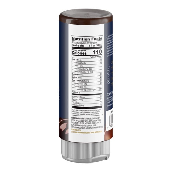 Capora Chocolate Flavoring Sauce 12 fl. oz. - 6/Case