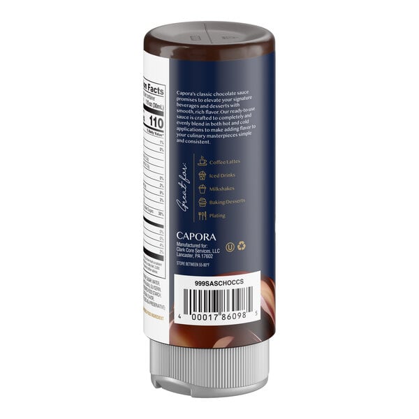 Capora Chocolate Flavoring Sauce 12 fl. oz. - 6/Case
