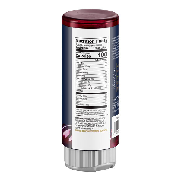 Capora Blueberry Flavoring Sauce 12 fl. oz. - 6/Case