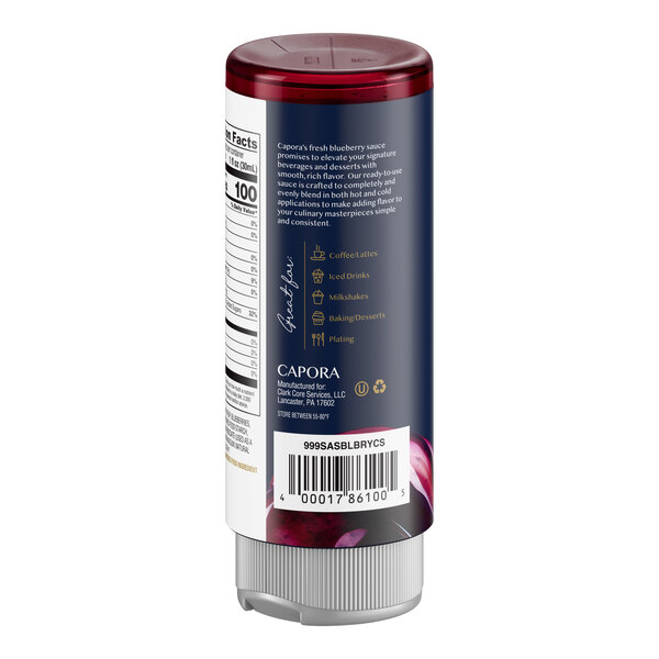 Capora Blueberry Flavoring Sauce 12 fl. oz. - 6/Case