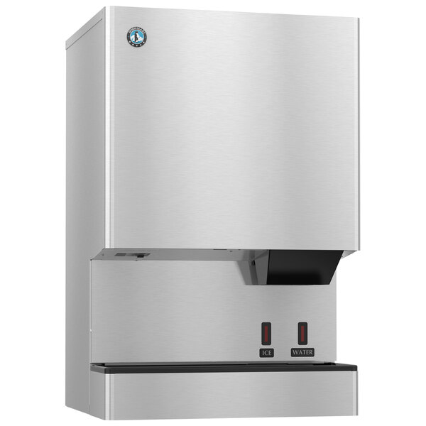 Hoshizaki DCM-500BWK-OS Opti-Serve Water-Cooled Countertop Ice Maker and Water Dispenser - 610 lb.