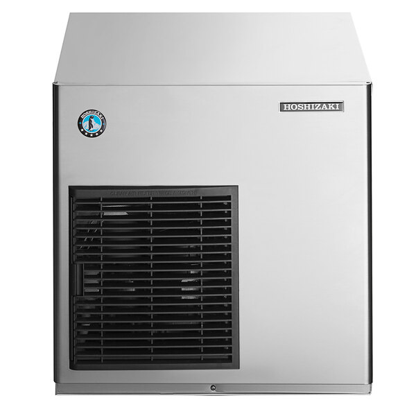 A stainless steel Hoshizaki air-cooled flake ice machine from the Slim Line Series.